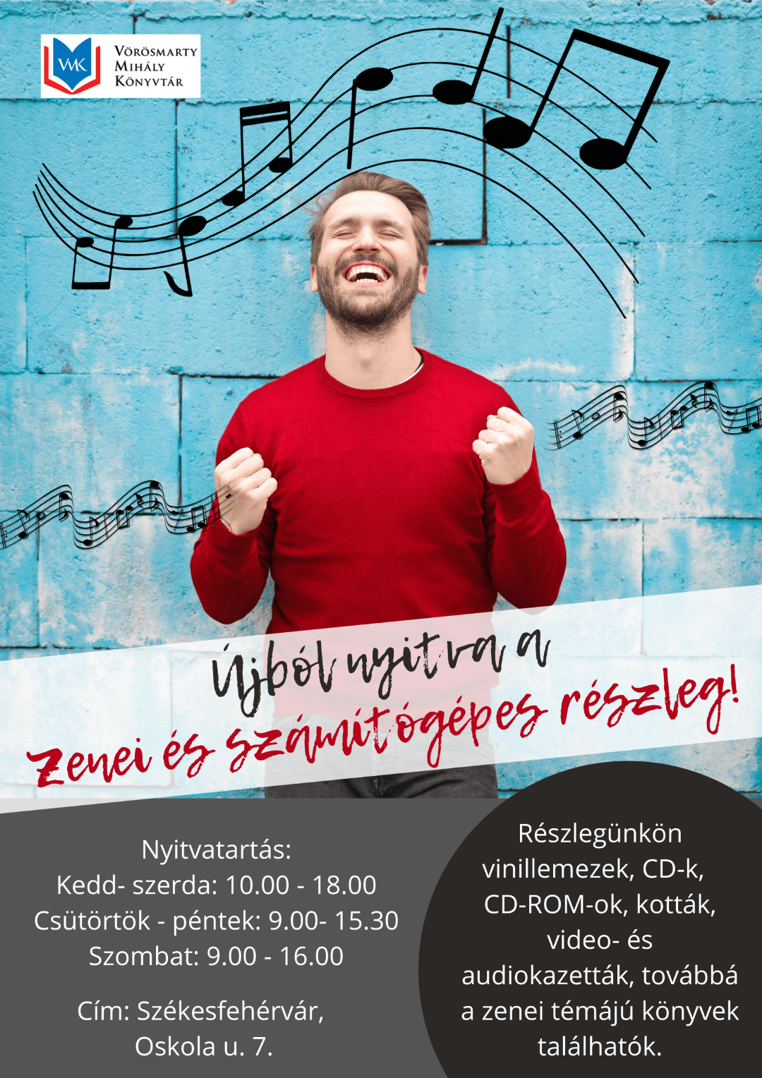 Újból nyitva a Zenei és számítógépes részleg!
