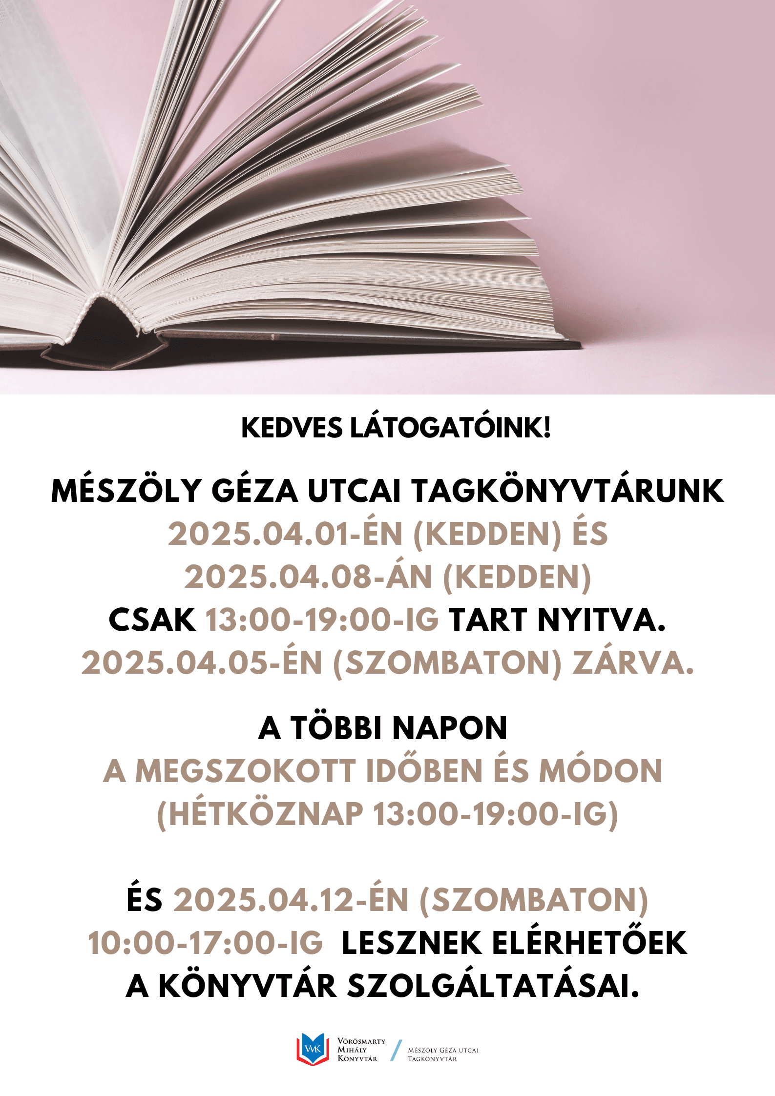 Részleges nyitvatartás