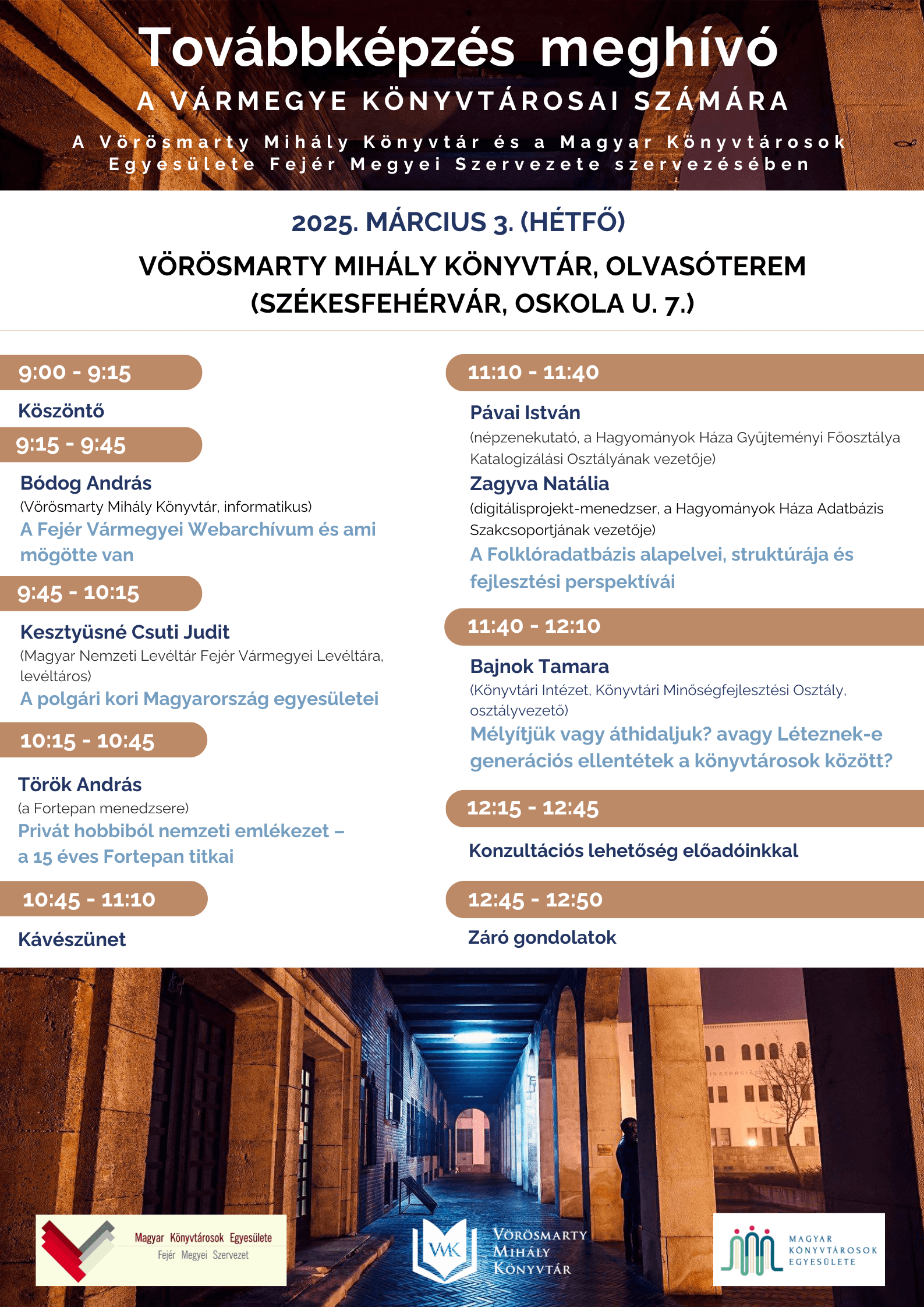 Továbbképzés a vármegye könyvtárosainak 2025.03.03.