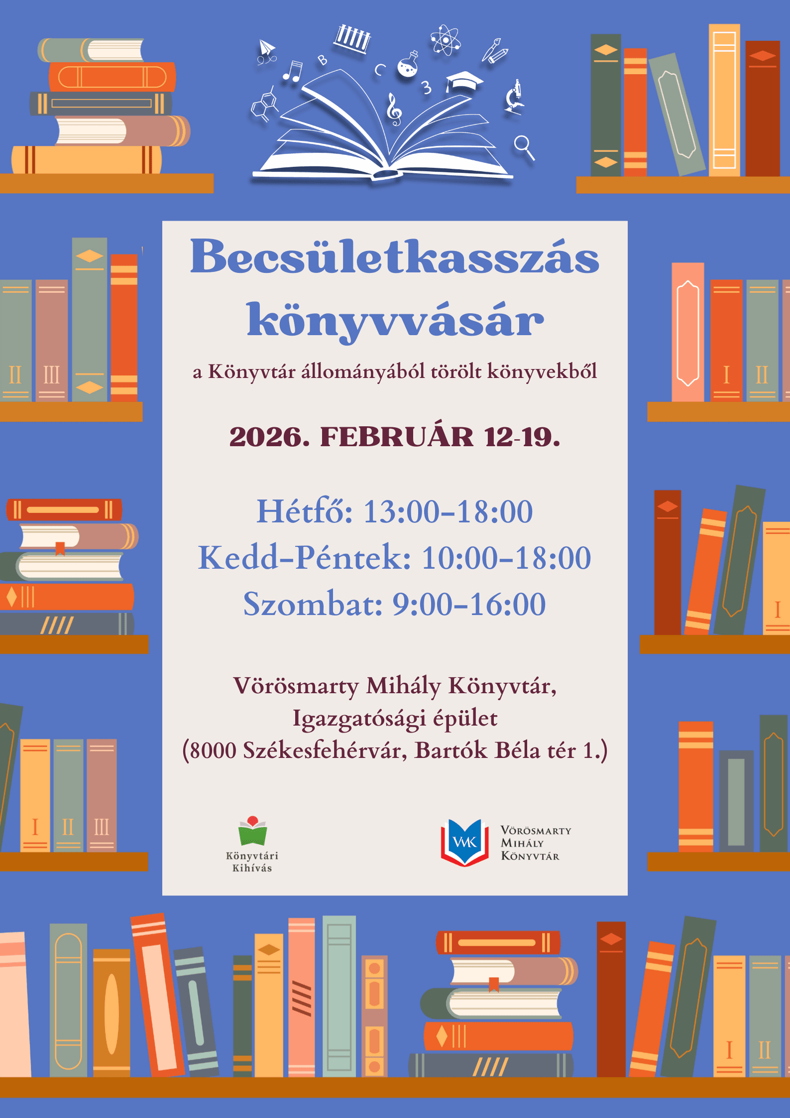 Becsületkasszás könyvvásár
