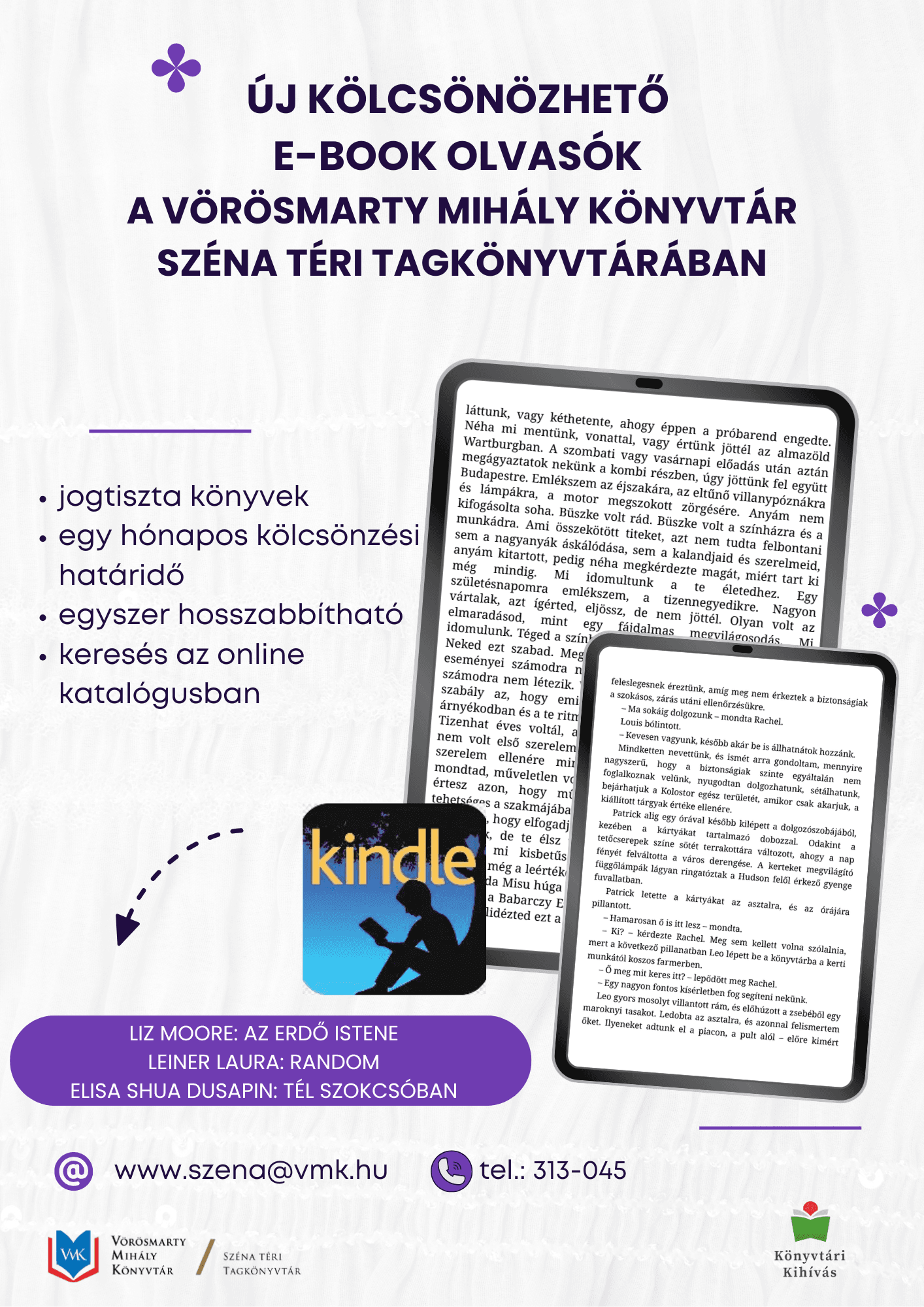 Új kölcsönözhető e-book olvasók