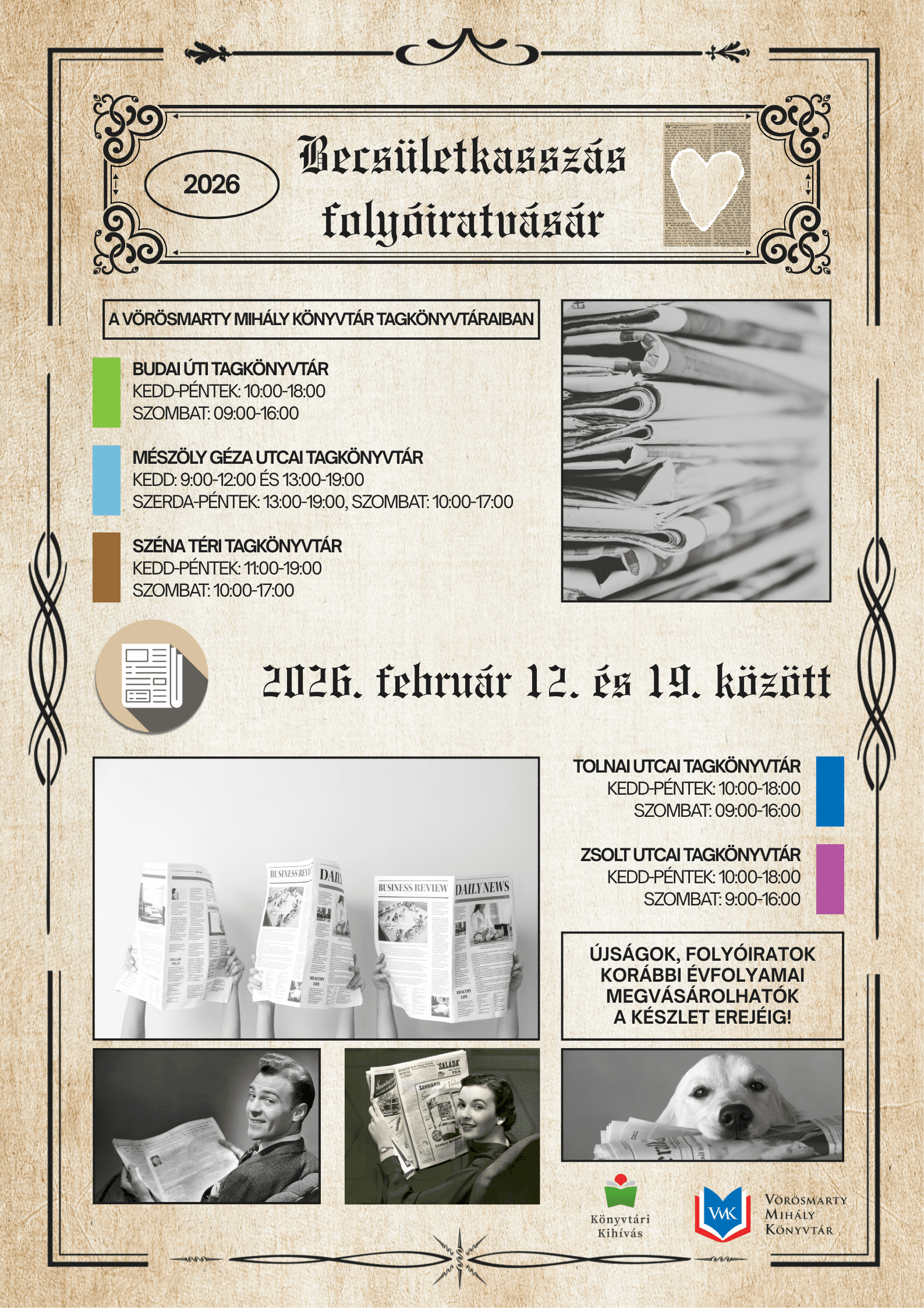 Becsületkasszás folyóiratvásár