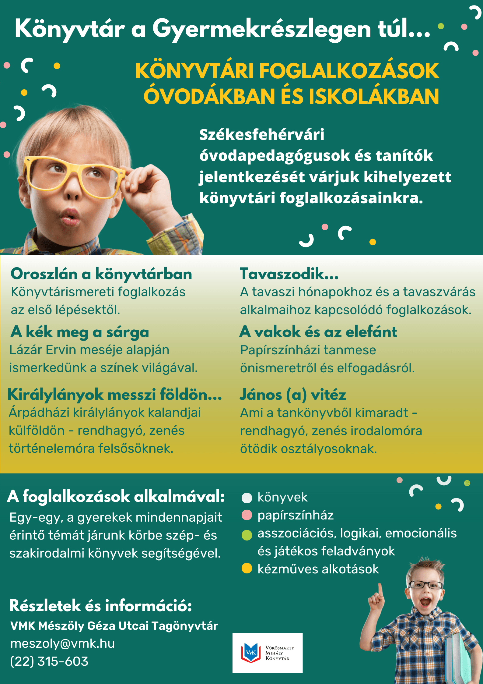 Könyvtár a Gyermekrészlegen túl