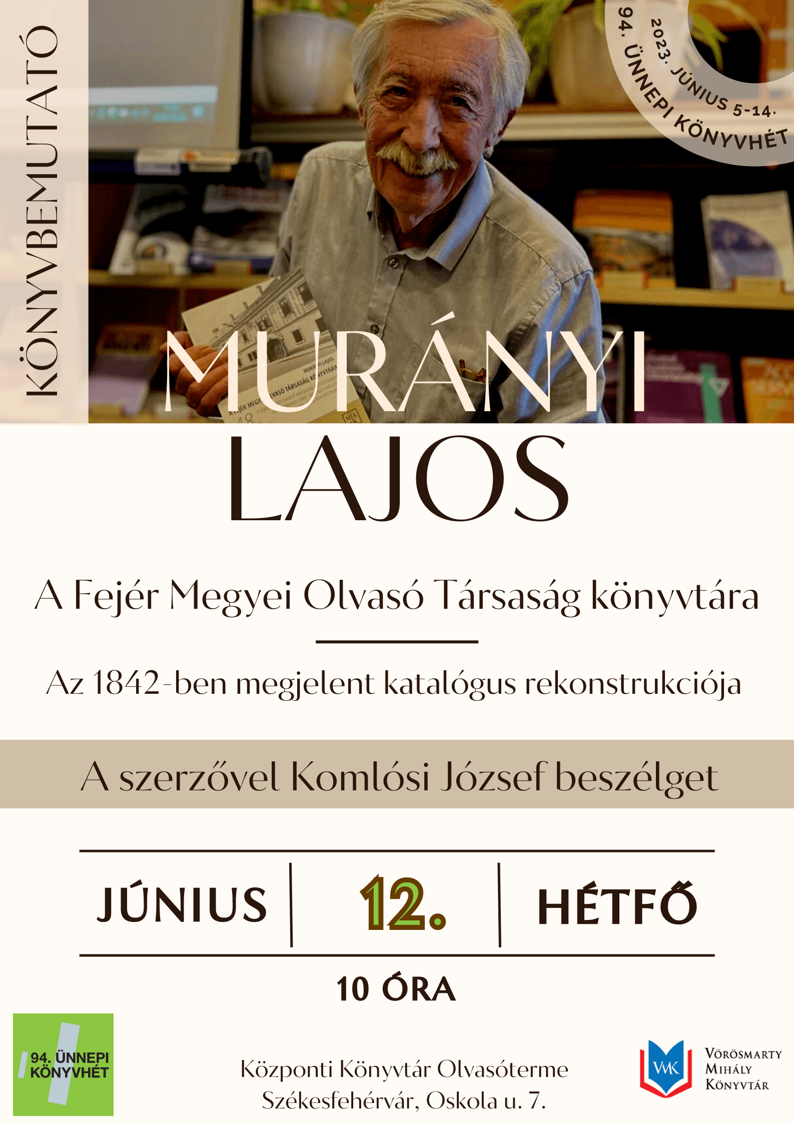 Murányi Lajos könyvbemutató