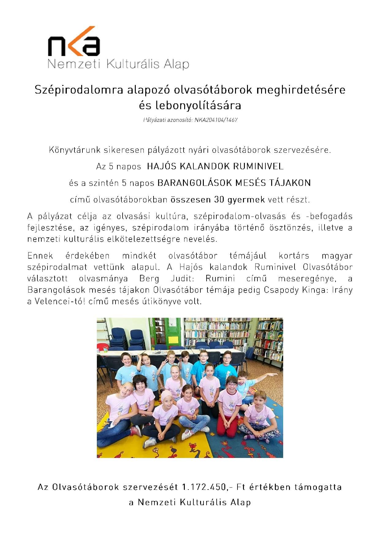 Közlemény NKA 204107/320