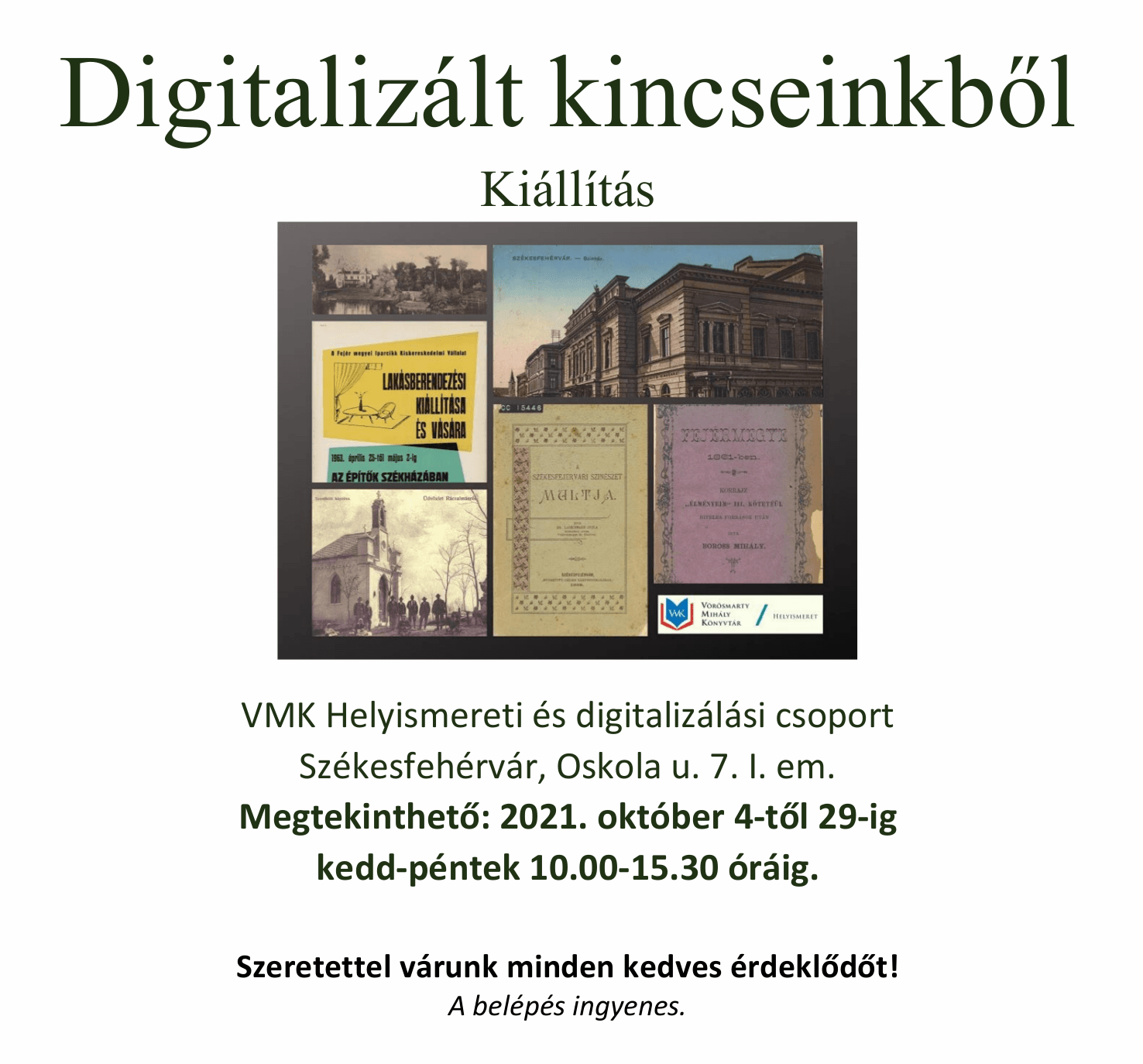 Digitalizált kincseinkből című kiállítás