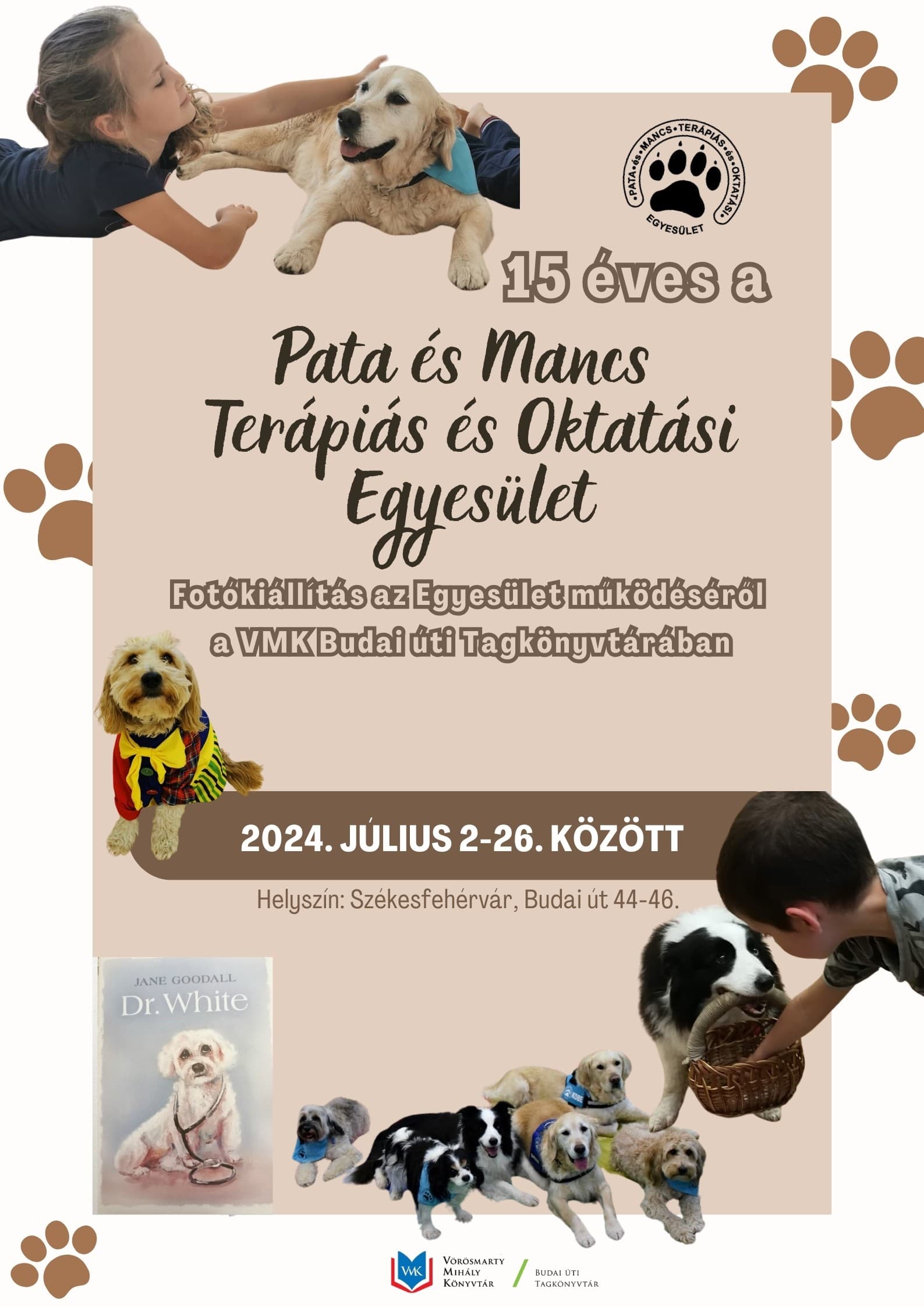 15 éves a Pata és Mancs Terápiás és Oktatási Egyesület