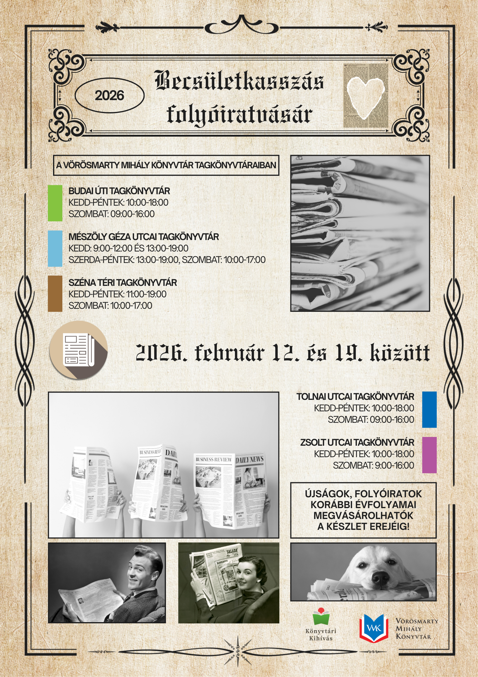 Becsületkasszás folyóiratvásár